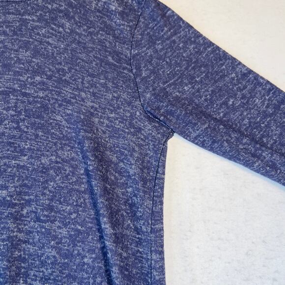 Bobeau New Cowl Neck Dress Woman's Small 45" Length Heathered Blue Boho Stretch - Picture 6 of 13